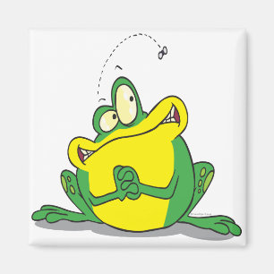 silly cute froggy patience for the fly magnet