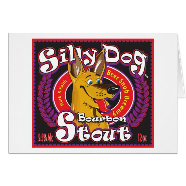 Silly Dog Bourbon Stout (Front Horizontal)