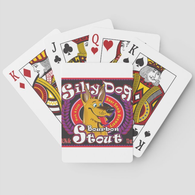 Silly Dog Bourbon Stout Playing Cards (Back)