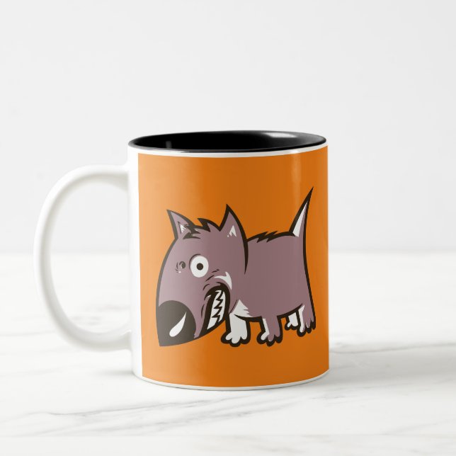 Silly Dog Two-Tone Coffee Mug (Left)