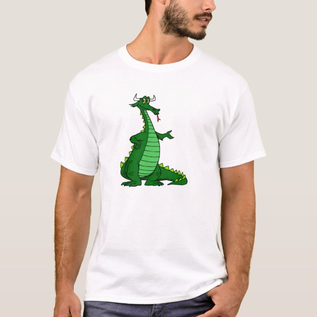 Silly Dragon Green T-Shirt (Front)