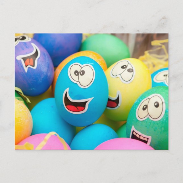 Silly Easter Eggs Postcard (Front)