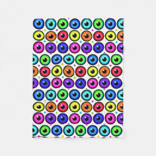 Silly Eyes Fleece Blanket