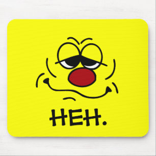 Silly Face Grumpey Mouse Pad
