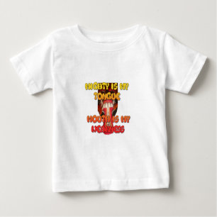 Silly Face: Tongue-Out Expression Humour Baby T-Shirt