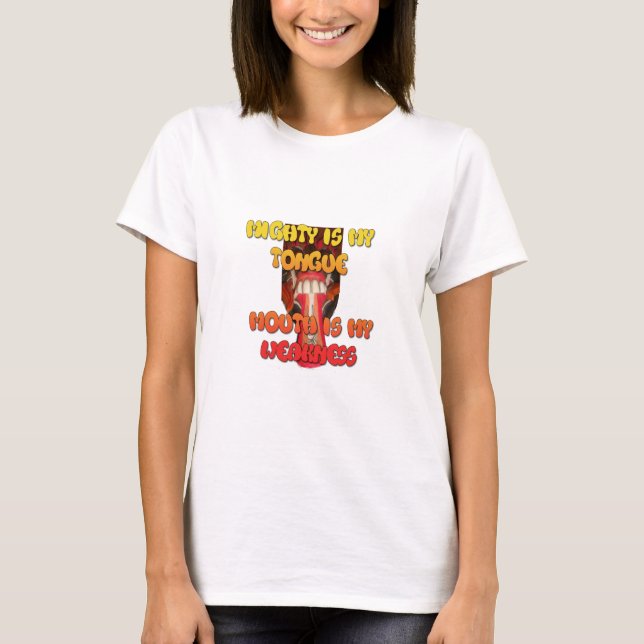 Silly Face: Tongue-Out Expression Humour T-Shirt (Front)