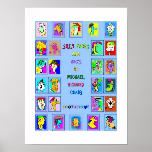 Silly Faces and ABC's Book: Poster (Front)