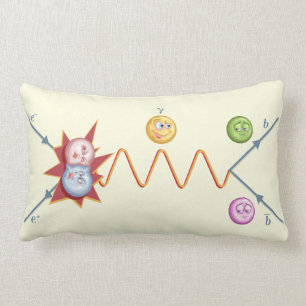 Silly Feynman Diagram Lumbar Cushion