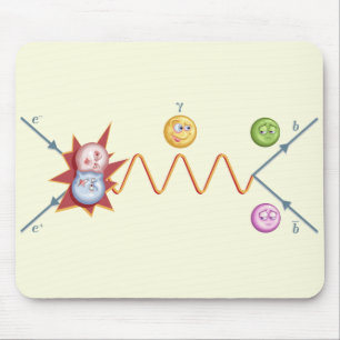 Silly Feynman Diagram Mouse Pad