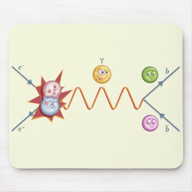 Silly Feynman Diagram Mouse Pad (Front)