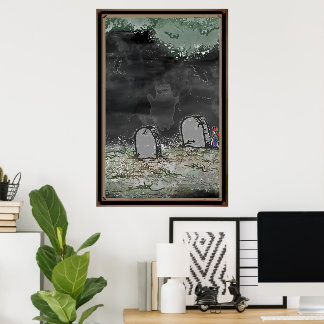 Silly Ghost Photo Framed Poster