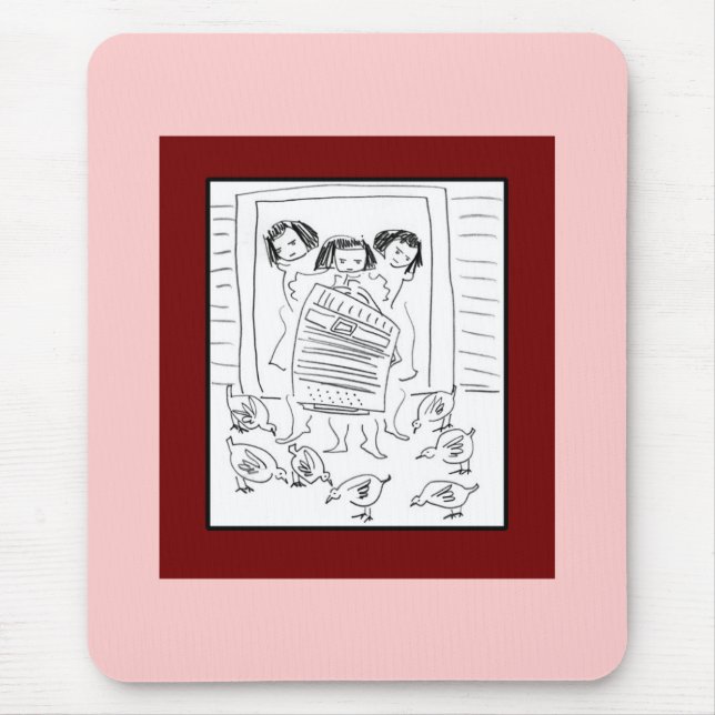 Silly Girls Mouse Pad (Front)