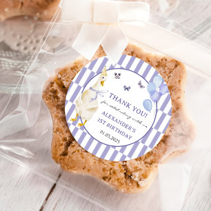 Silly Goose 1st Birthday Party Classic Round Sticker