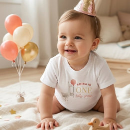 Silly Goose 1st Birthday Shirt Personalised Baby
