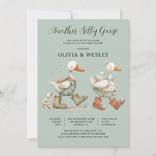 Silly Goose 2nd Baby Baby Shower Invitation