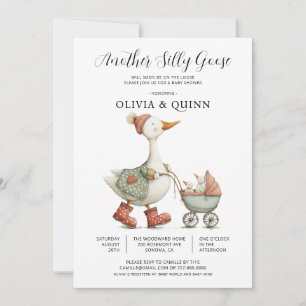 Silly Goose 2nd Baby Baby Shower Invitation
