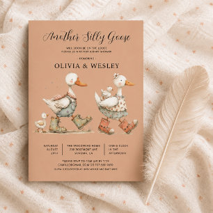 Silly Goose 2nd Baby Baby Shower Invitation