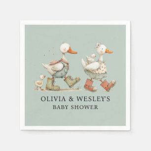 Silly Goose 2nd Baby Baby Shower Napkin