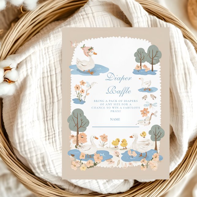 Silly Goose Baby Diapper Raffle Enclosure Card (Creator Uploaded)