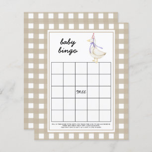 Silly goose - Baby shower bingo game