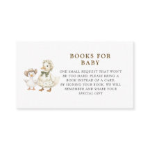 Silly Goose Baby shower book request