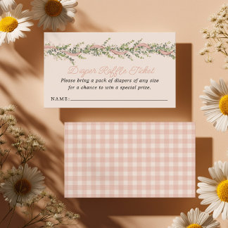 Silly Goose Baby Shower Diaper Raffle Enclosure Card