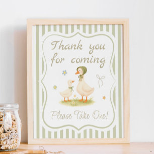 Silly Goose Baby Shower Favour Poster