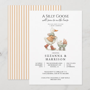 Silly Goose Baby Shower Gender Neutral Invitation