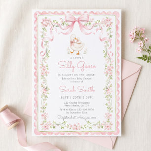 Silly Goose Baby Shower Girl Invitation