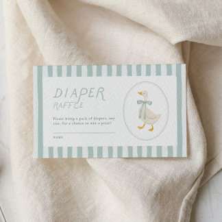 Silly Goose Baby Shower Insert Card Diaper Raffle