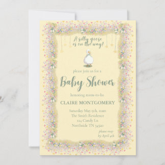 Silly Goose Baby Shower Invitation 