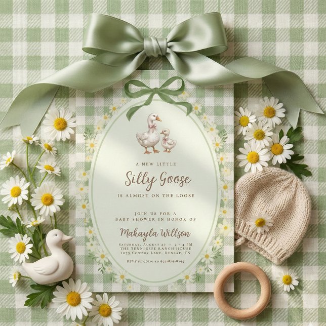 Silly Goose Baby Shower Invitation (Creator Uploaded)