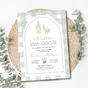 Silly Goose Baby Shower Invitation, Gender Neutral Invitation
