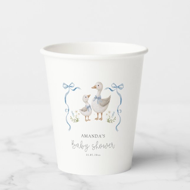 Silly Goose Baby Shower  Paper Cups (Front)