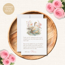 Silly Goose Baby Shower Thank You Cards