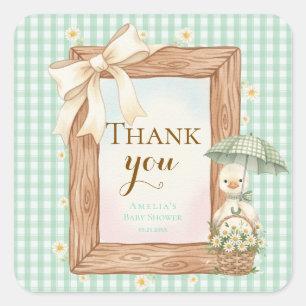 Silly Goose Baby Shower Thank You Sticker