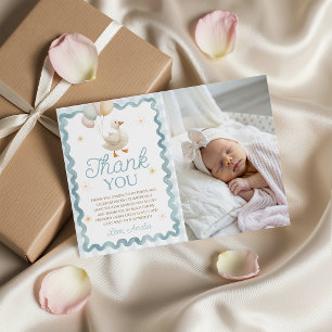 Silly Goose Balloon Photo Thank You Card
