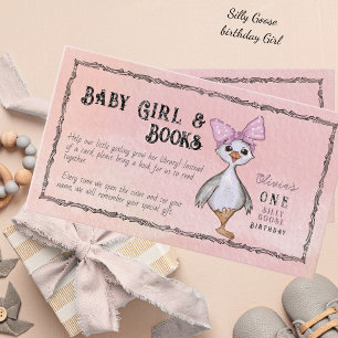 Silly Goose Birthday Book Request Enclosure Card