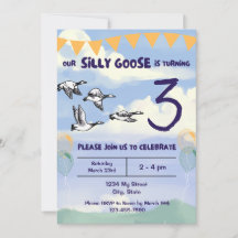 Silly Goose Birthday Invitation