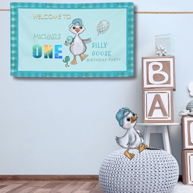 Silly Goose Birthday Welcome Party Banner (Silly Goose Birthday Welcome Party Banner)