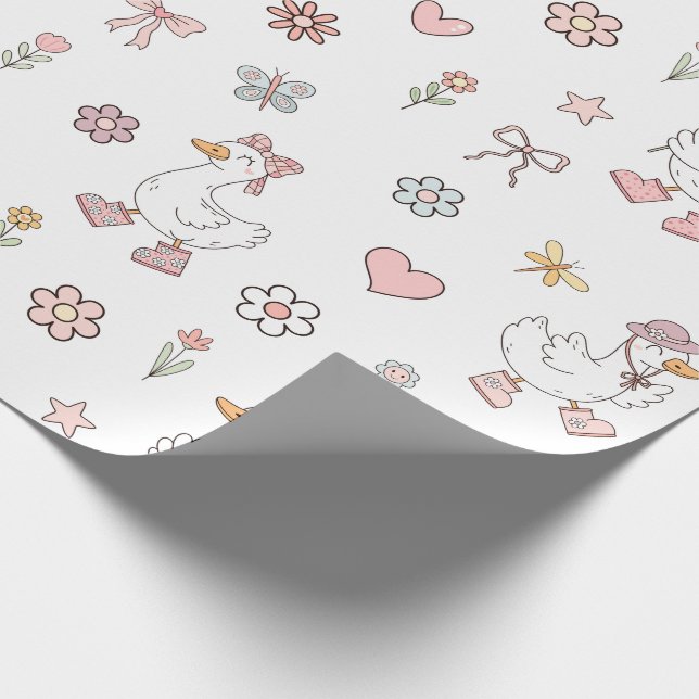 Silly Goose Birthday Wrapping Paper (Corner)