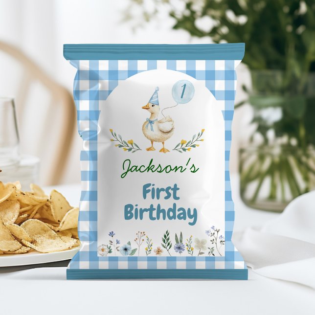 Silly Goose Blue Balloon Birthday Chip Bag Wrapper (Creator Uploaded)