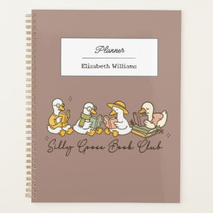 Silly Goose Book Club Cute Goose-Themed Daily Planner