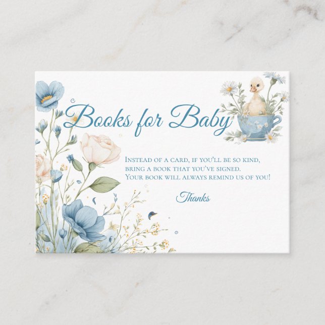 Silly Goose Books for Baby Request Card (Front)