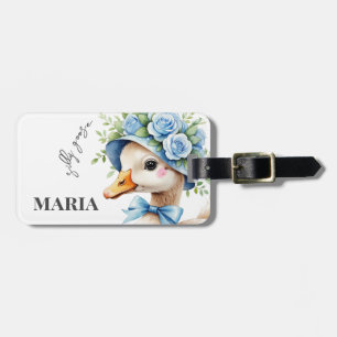 Silly Goose Boy Birthday baby shower Luggage Tag
