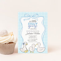 Silly Goose Boys Gingham Baby Shower