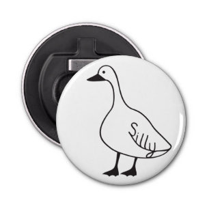 Silly Goose Button Bottle Cap Opener