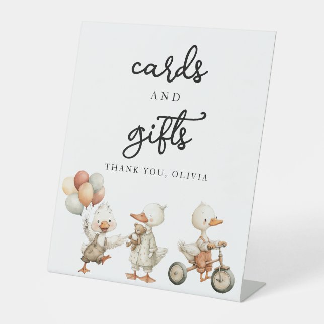 Silly Goose Cards anf Gifts Sign personalised (Front)