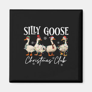 Silly Goose Christmas Club Funny Christmas Lights  Magnet