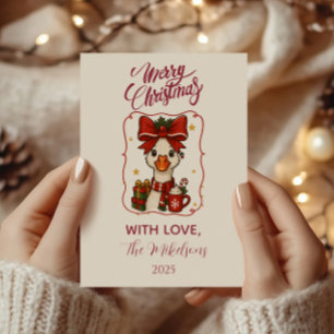 Silly Goose Christmas Holiday Card